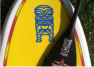 Tiki Paddle Board Sticker