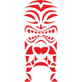 Hawaiian Tiki Sticker