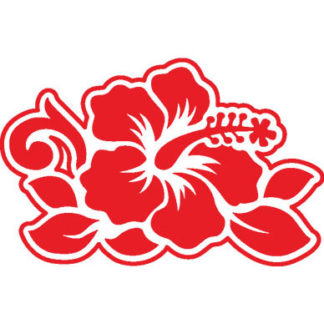 Hawaiian Hibiscus Flower Sticker