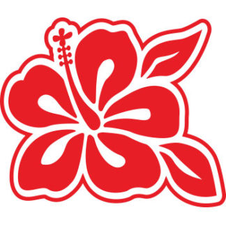 Hawaiian Hibiscus Sticker