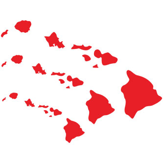 Hawaiian Islands Hawaii Decal Sticker Choose Pattern Size #355 