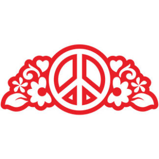 Peace Outline Sticker