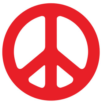 Peace Rounded Sticker