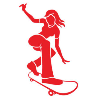 Skater Girl Sticker